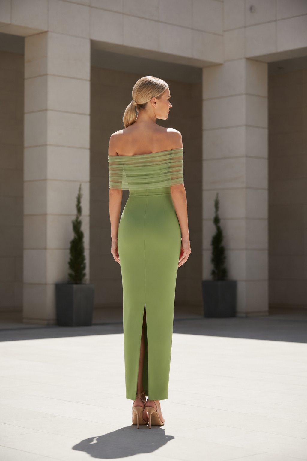 VESTIDO LIDIA PISTACHO