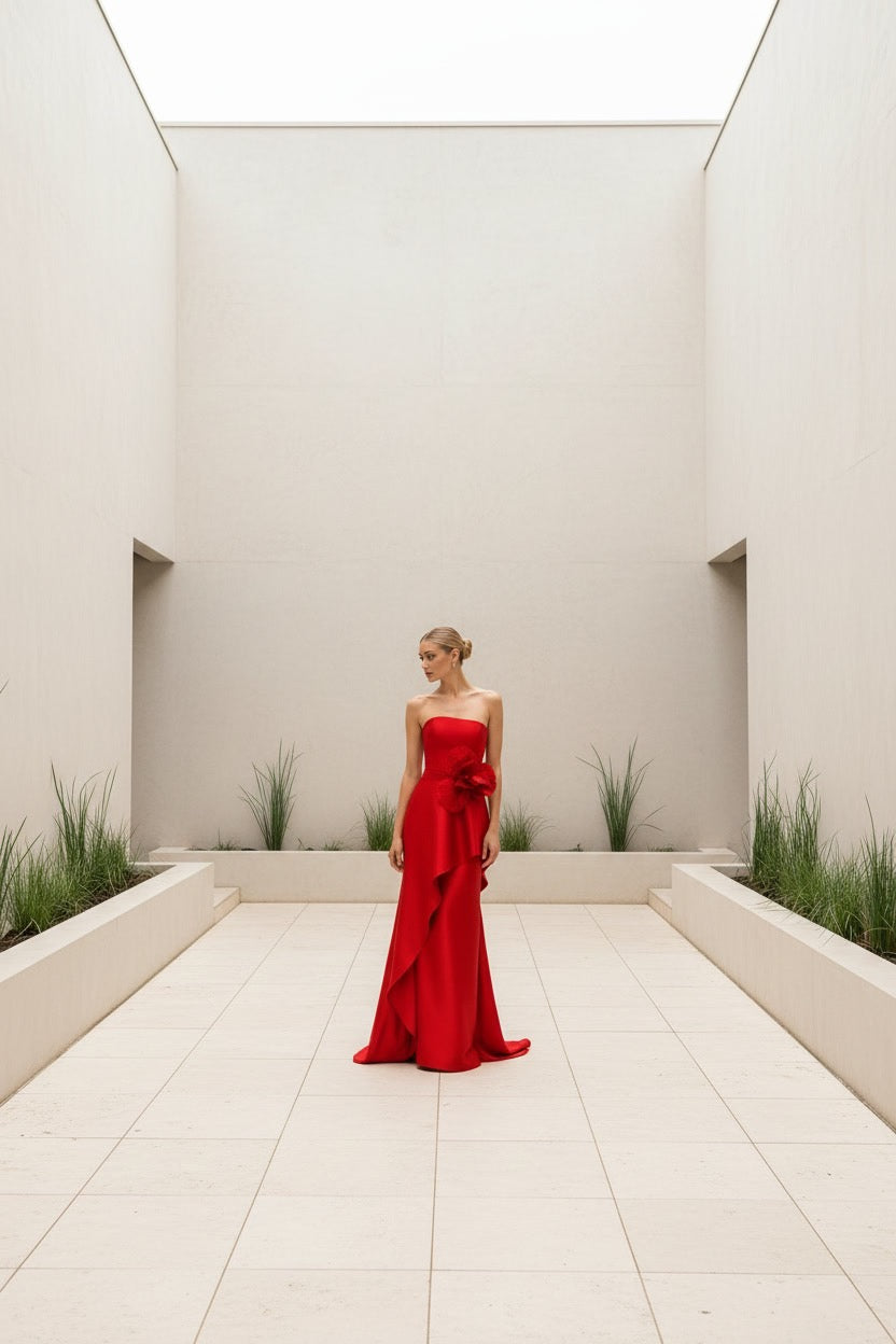 VESTIDO HELEN ROJO