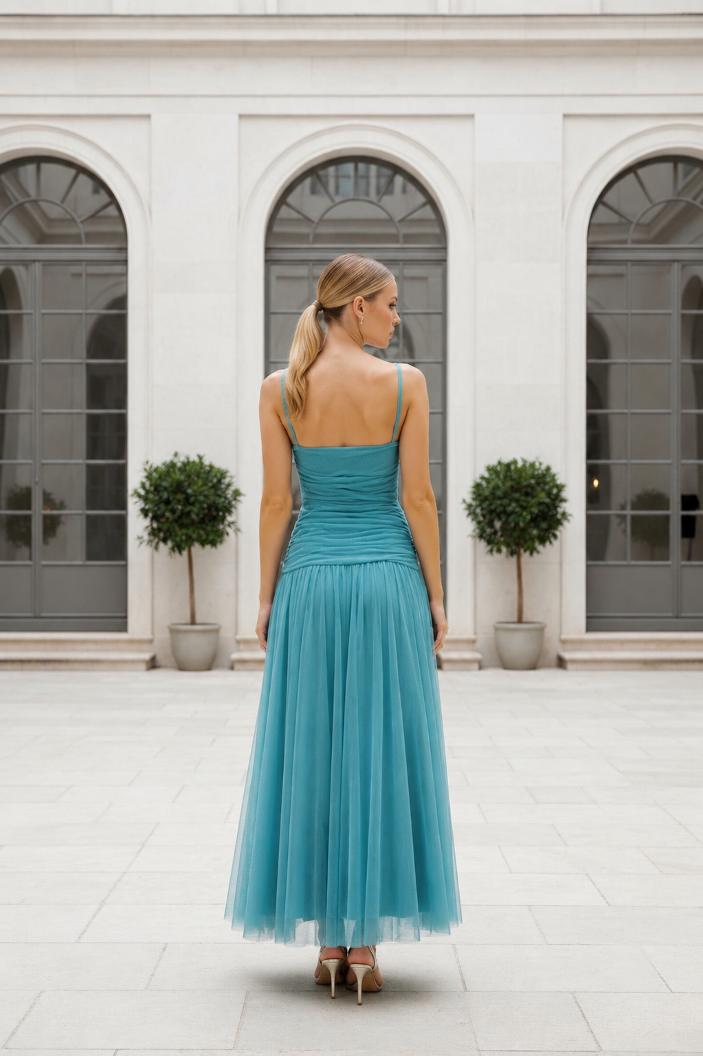 VESTIDO MILAN CELESTE
