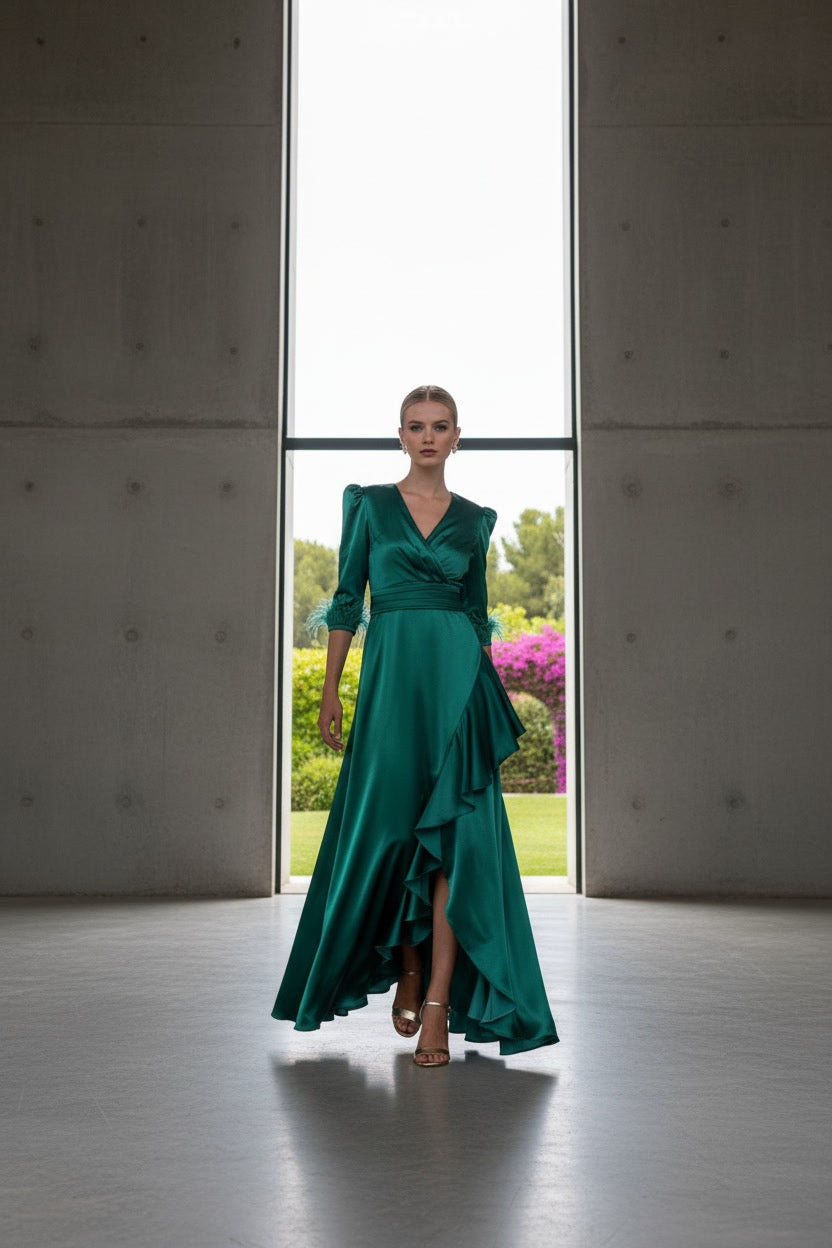 •VESTIDO CIARA ESMERALDA