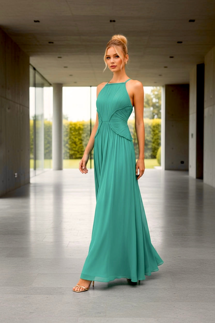 VESTIDO BRIANA TURQUESA