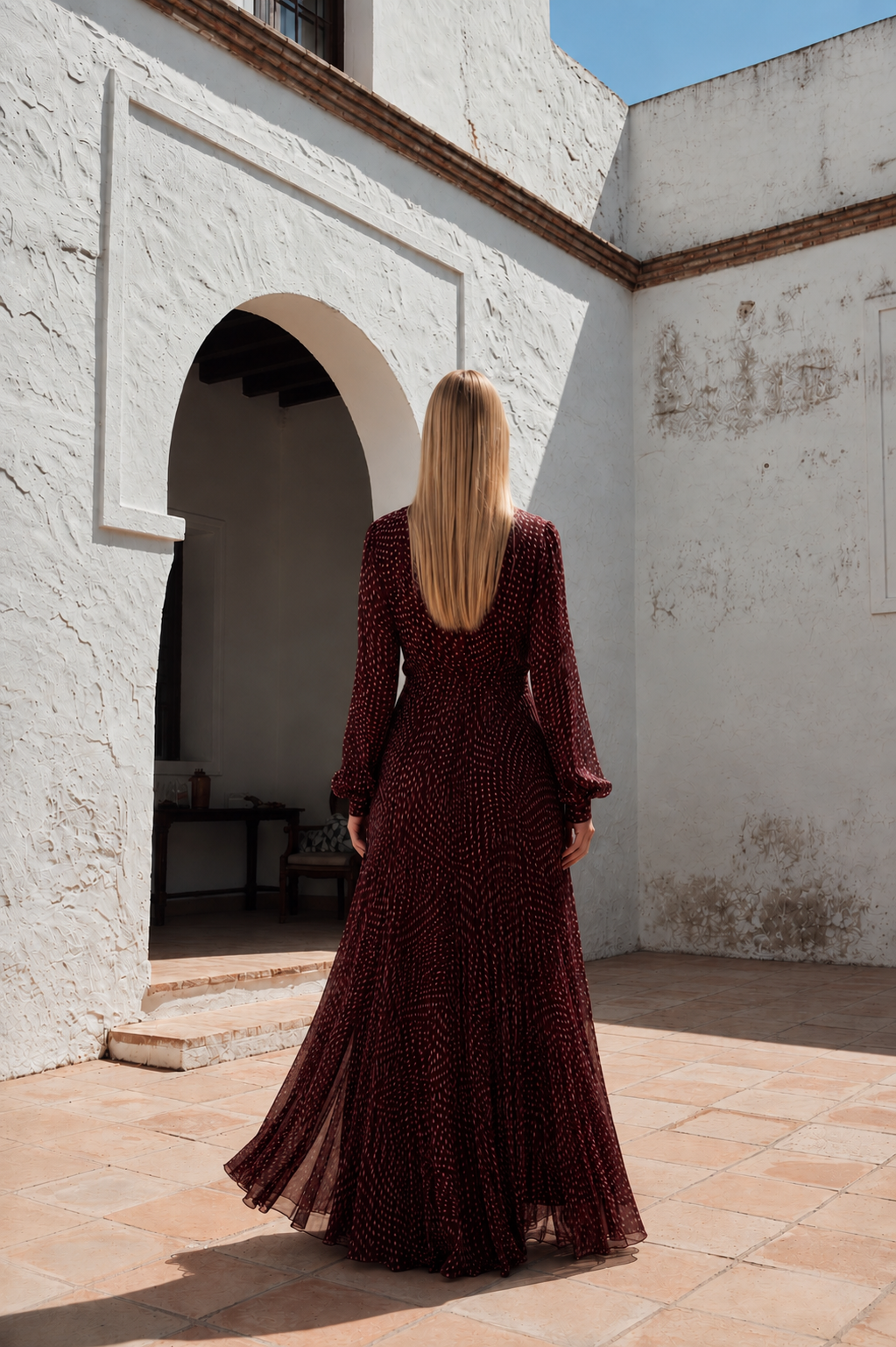 VESTIDO MIRELLA GRANATE