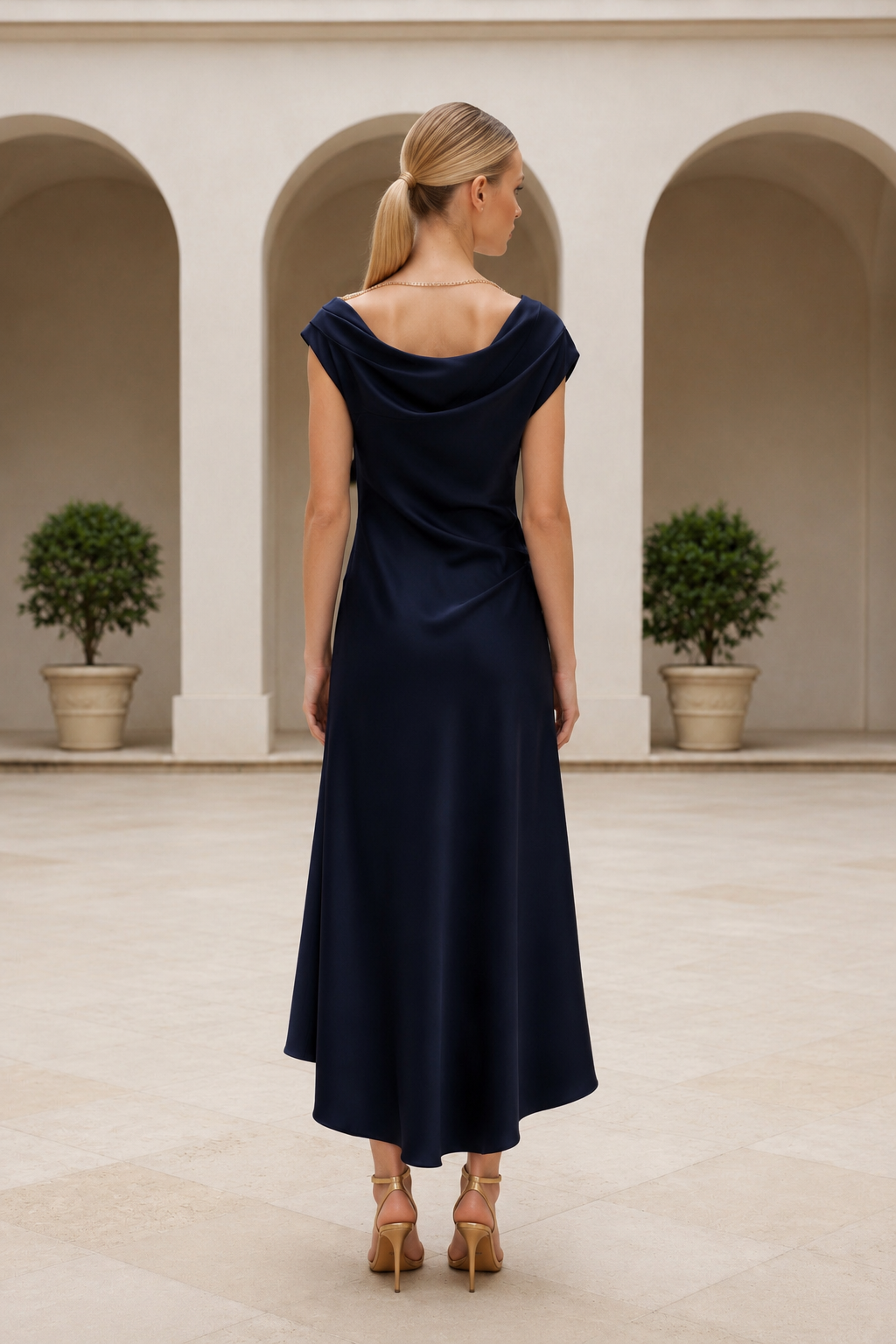VESTIDO MELANY MARINO