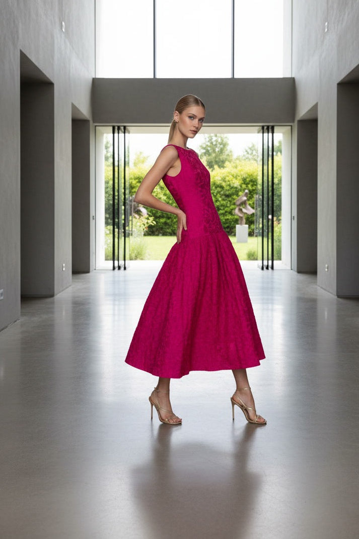•VESTIDO INDIA FUCSIA