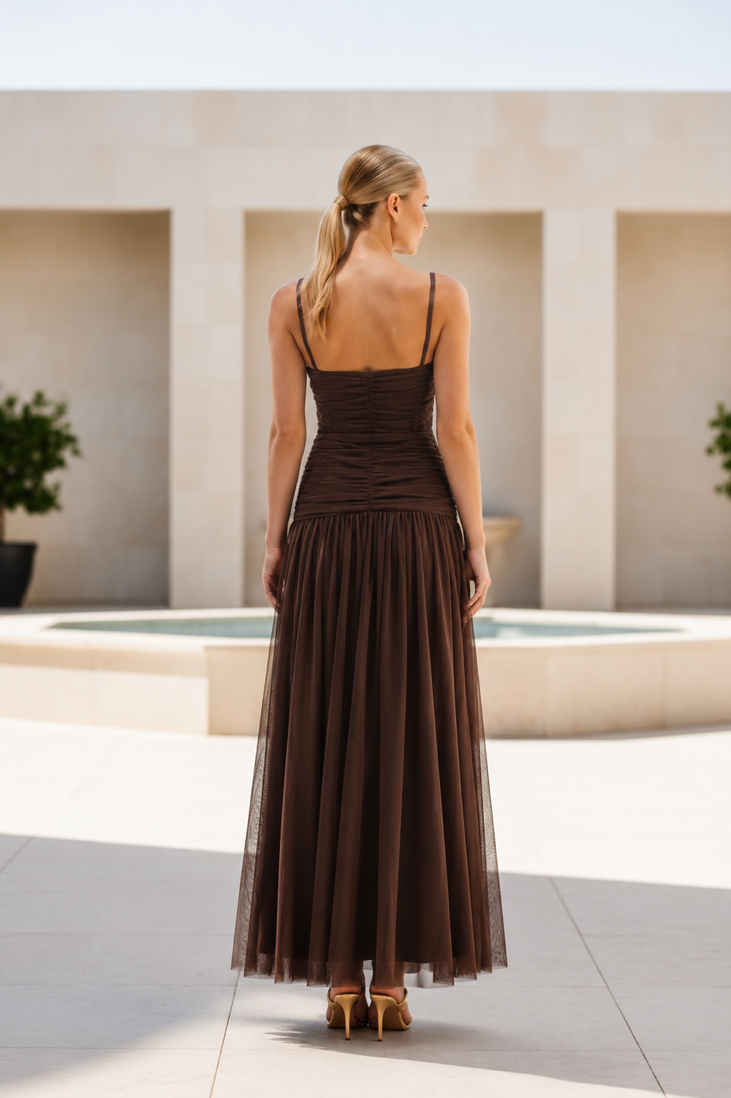 VESTIDO MILAN CHOCOLATE