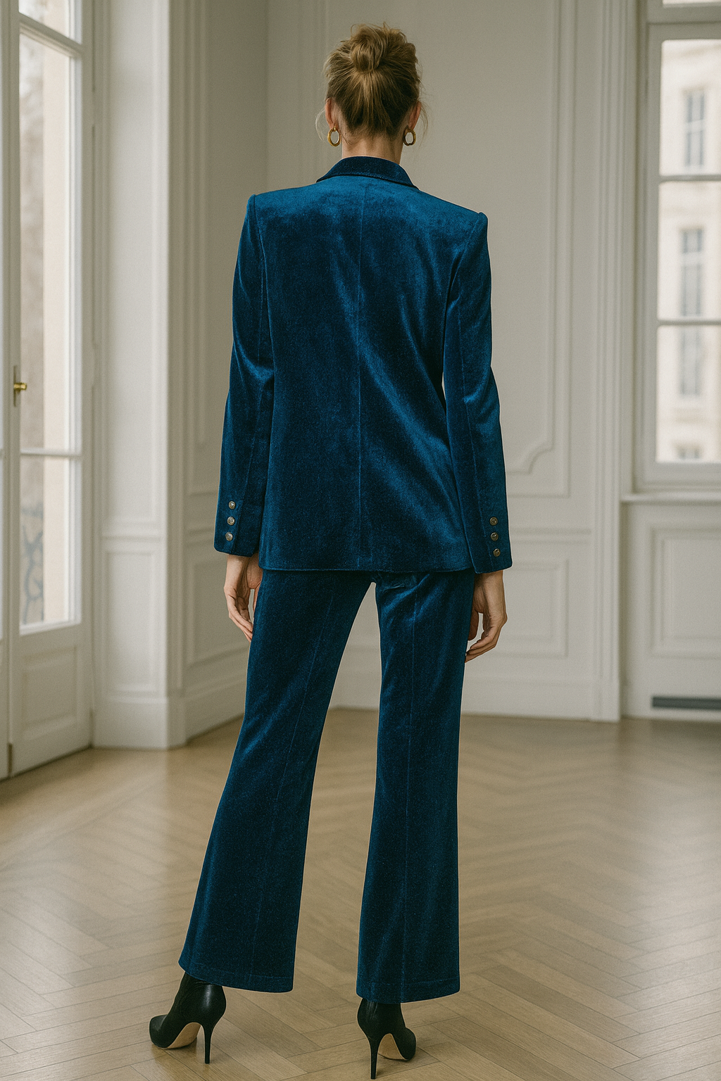 SET TERCIOPELO PETROL