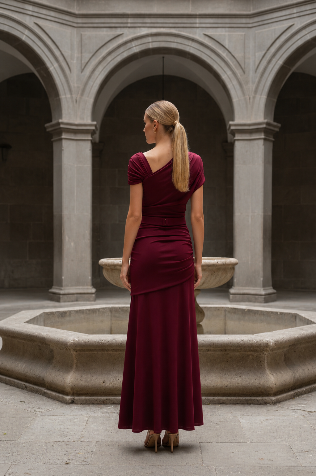 VESTIDO YANELY GRANATE