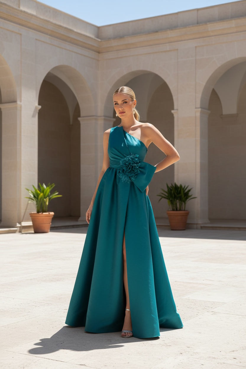 VESTIDO MAIFER TURQUESA