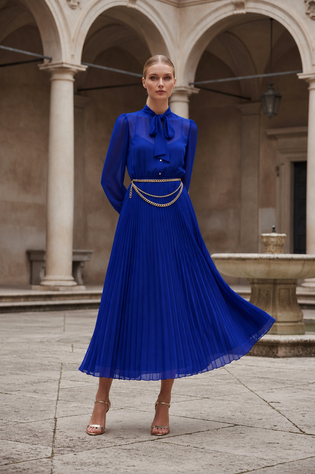 VESTIDO ARIADNA AZUL