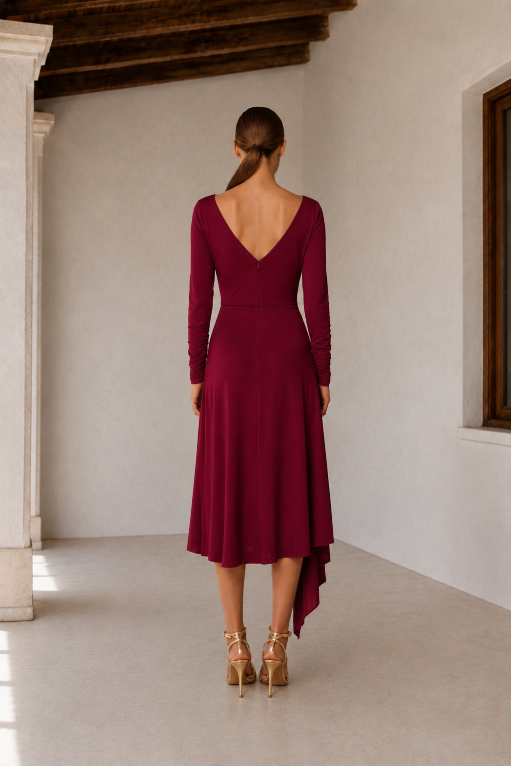 VESTIDO EDITH GRANATE