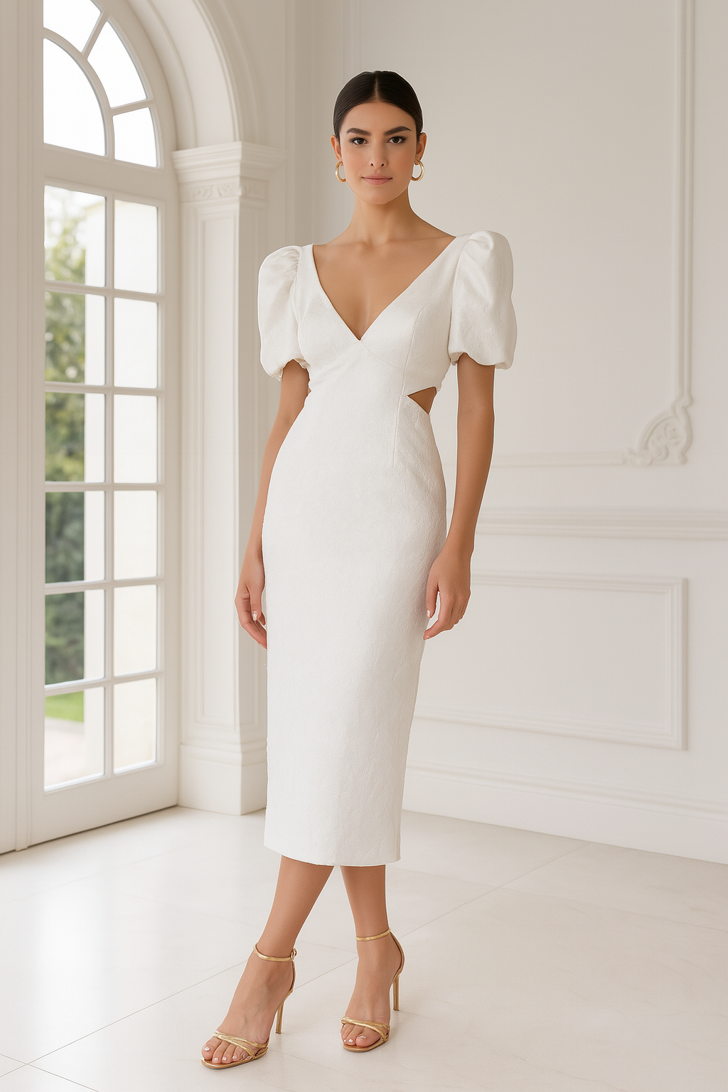 VESTIDO PALMAR BLANCO
