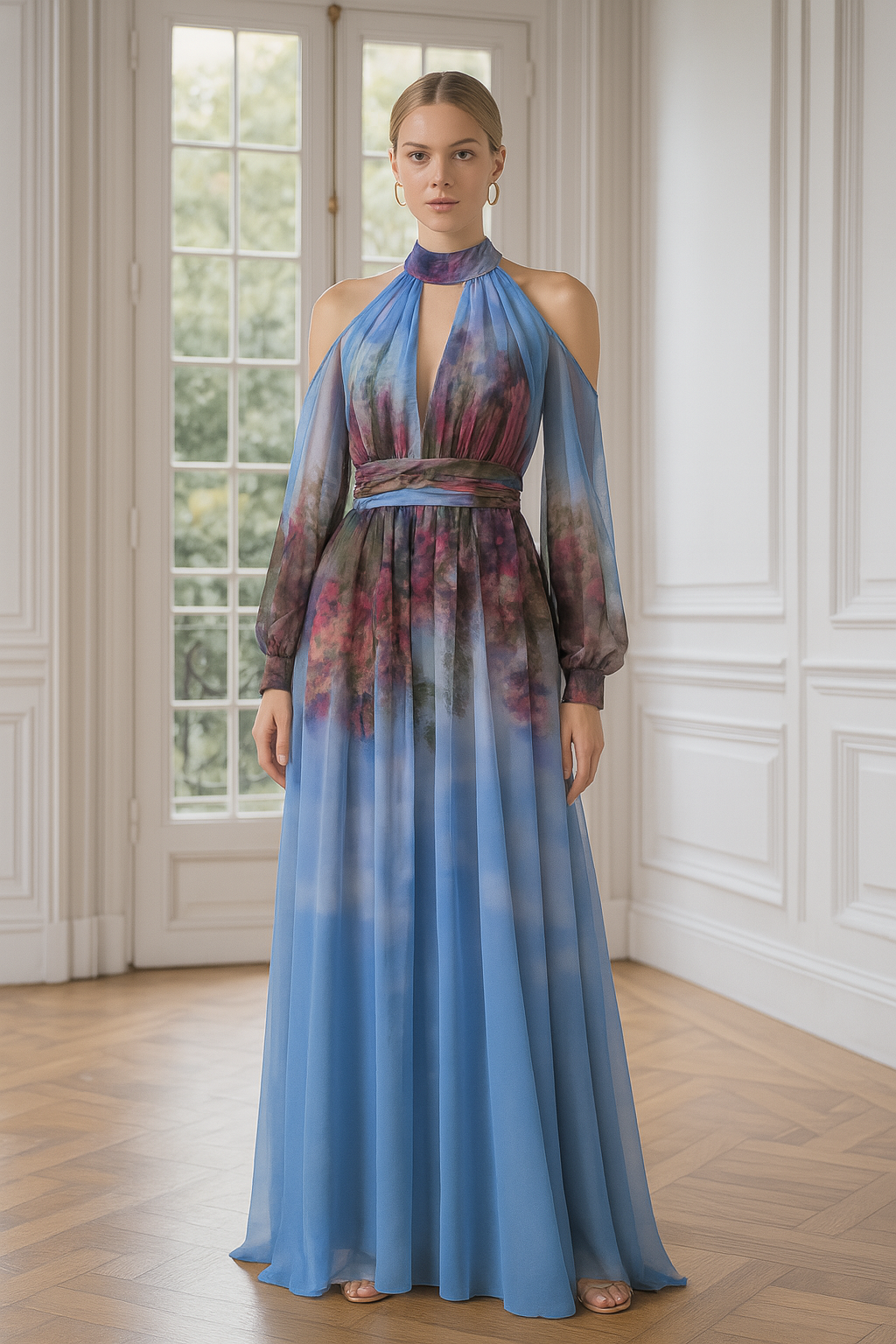 VESTIDO HORTENCIA HALTER