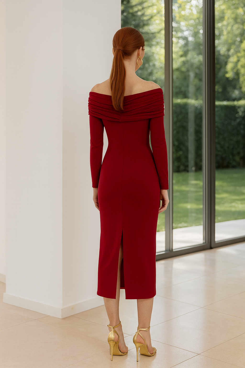 VESTIDO AMANDA BURDEOS