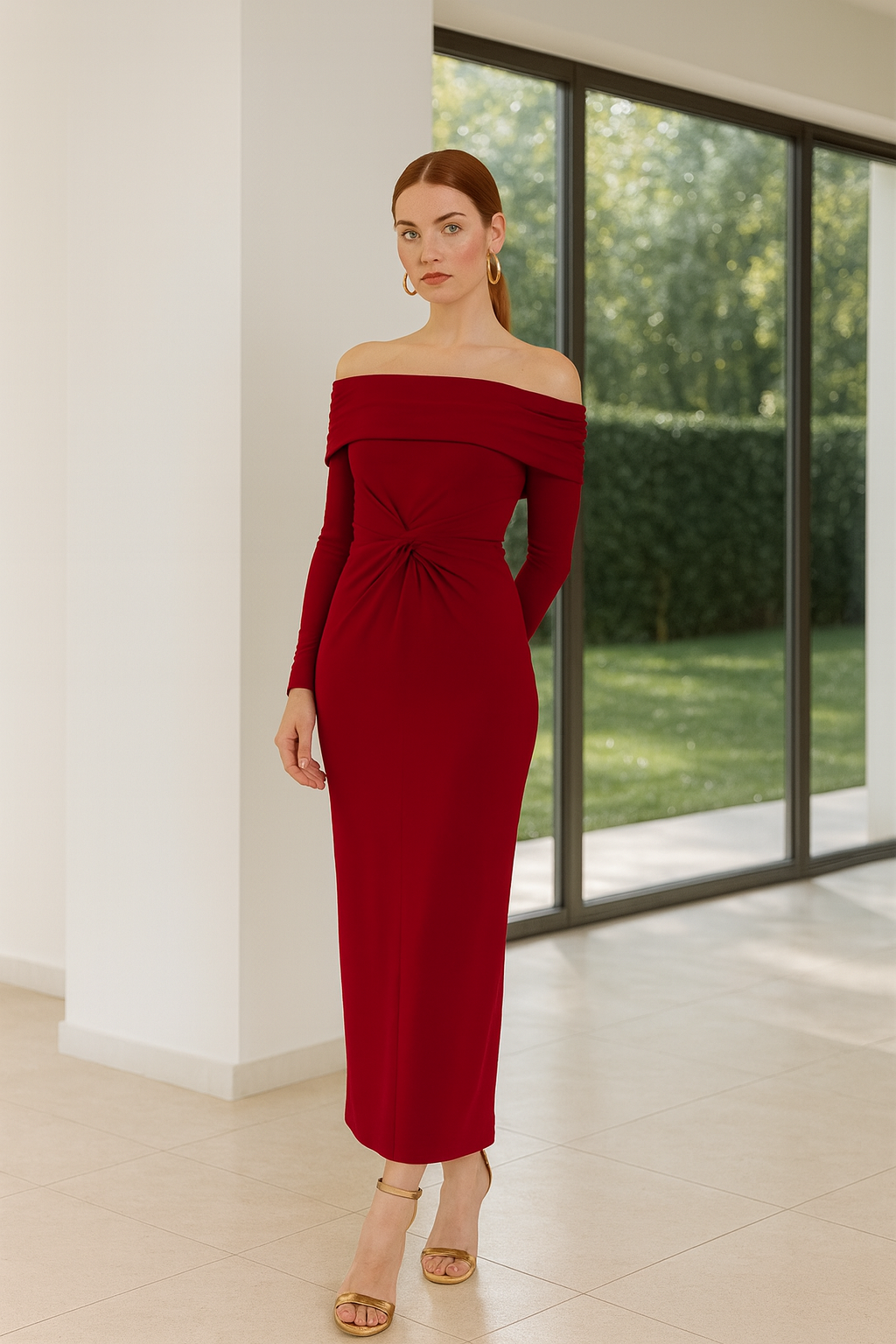 VESTIDO AMANDA BURDEOS
