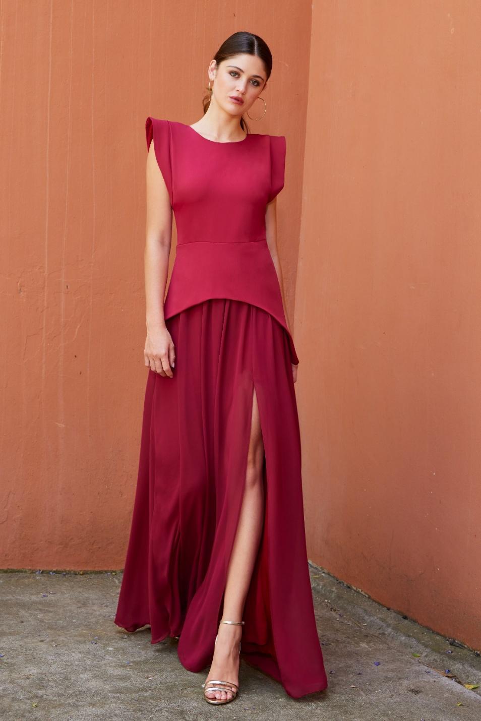 VESTIDO CAMILA BURDEOS