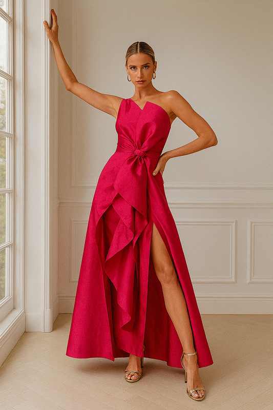 VESTIDO CISNE FUCSIA