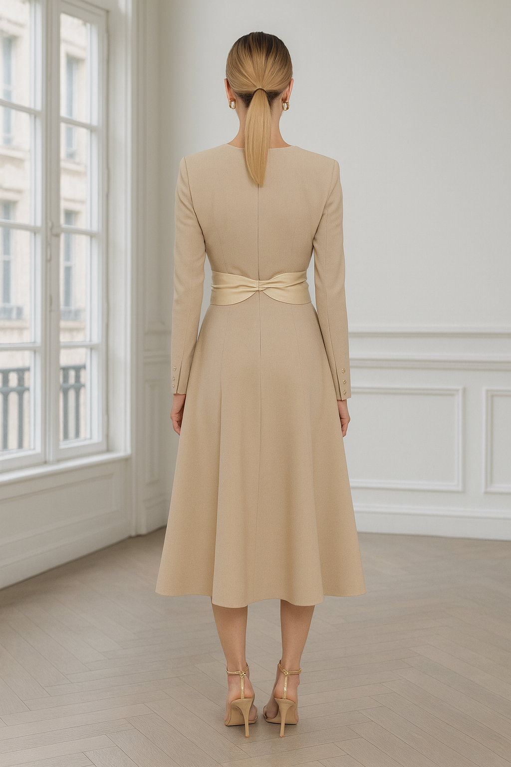 VESTIDO AMARANTA BEIGE