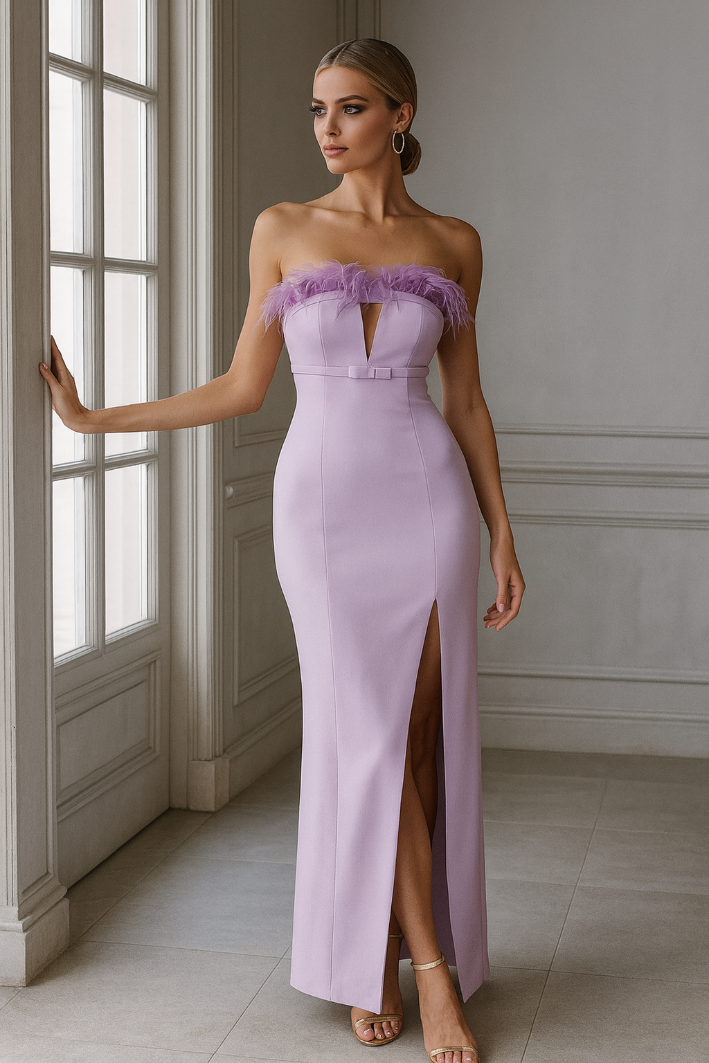 VESTIDO STACEY MALVA