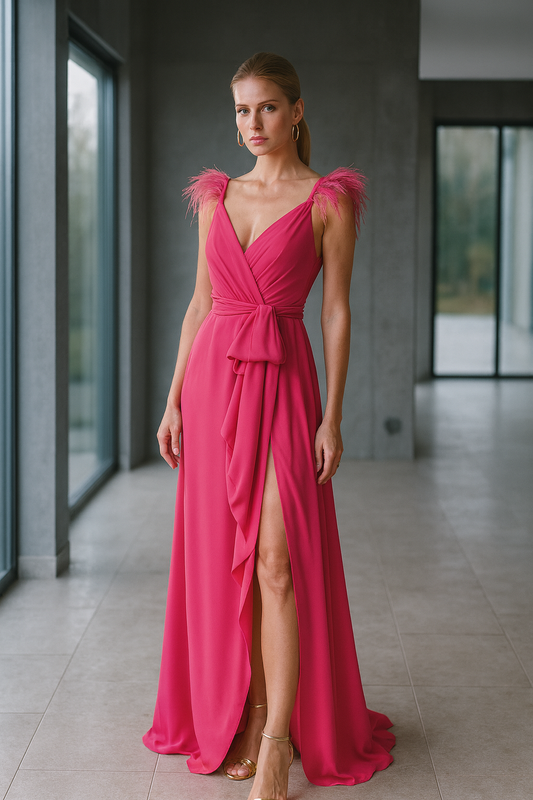 VESTIDO SOLE FUCSIA