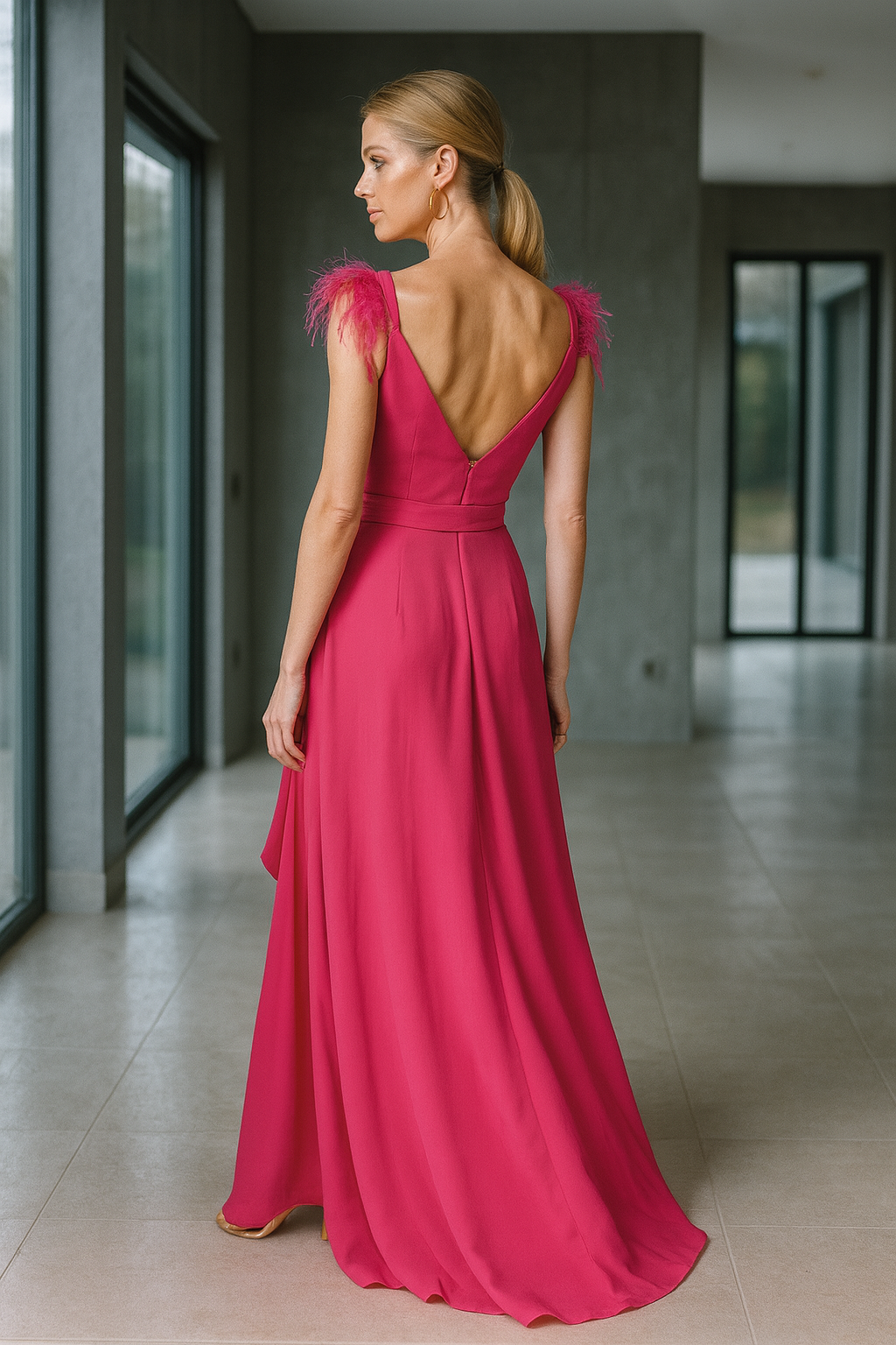 VESTIDO SOLE FUCSIA