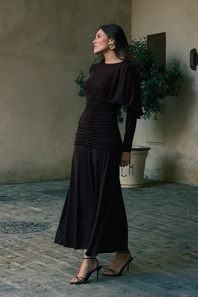 VESTIDO TRIANA CHOCOLATE