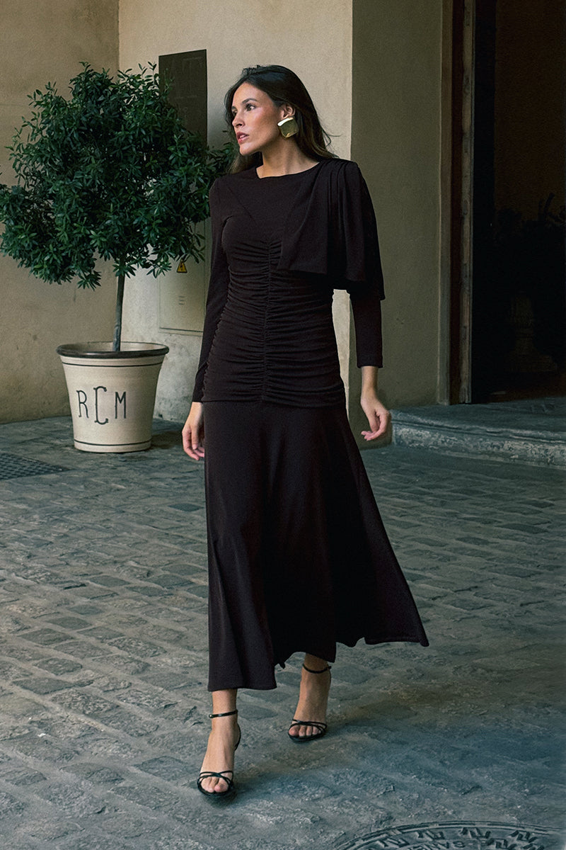 VESTIDO TRIANA CHOCOLATE