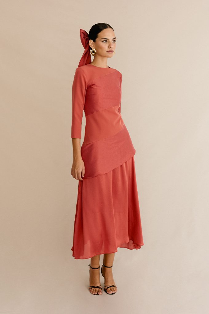 VESTIDO ICARO CORAL