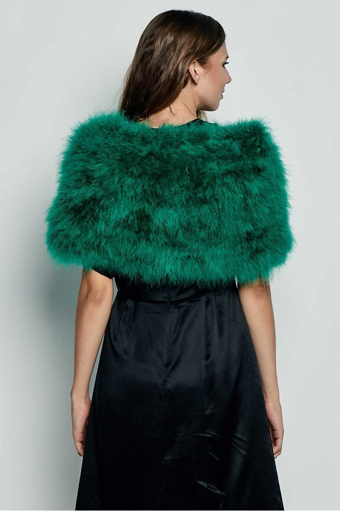 ESTOLA PLUMAS VERDE