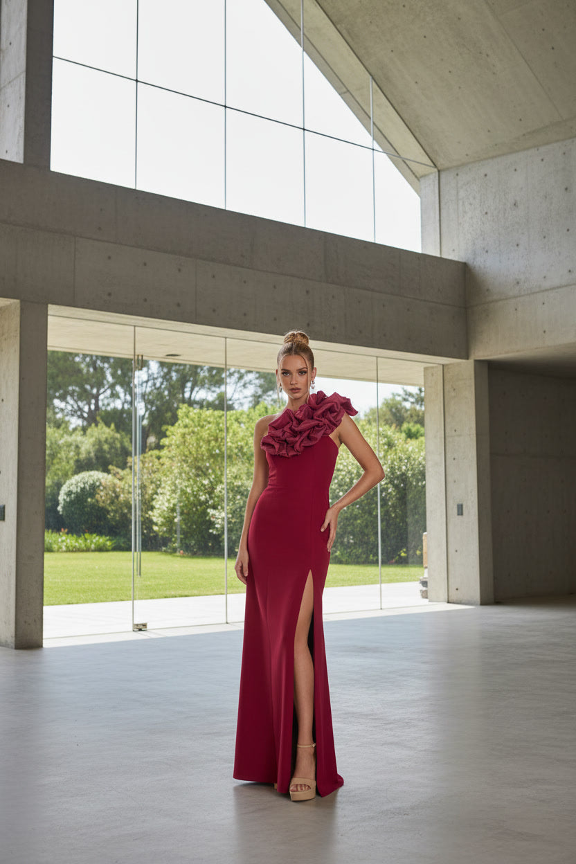 VESTIDO CAILIN GRANATE