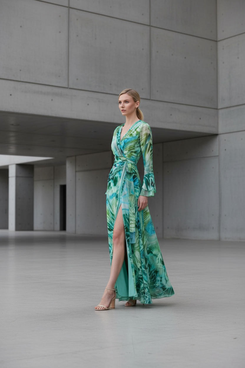 .VESTIDO BLANCA ESTAMPADO