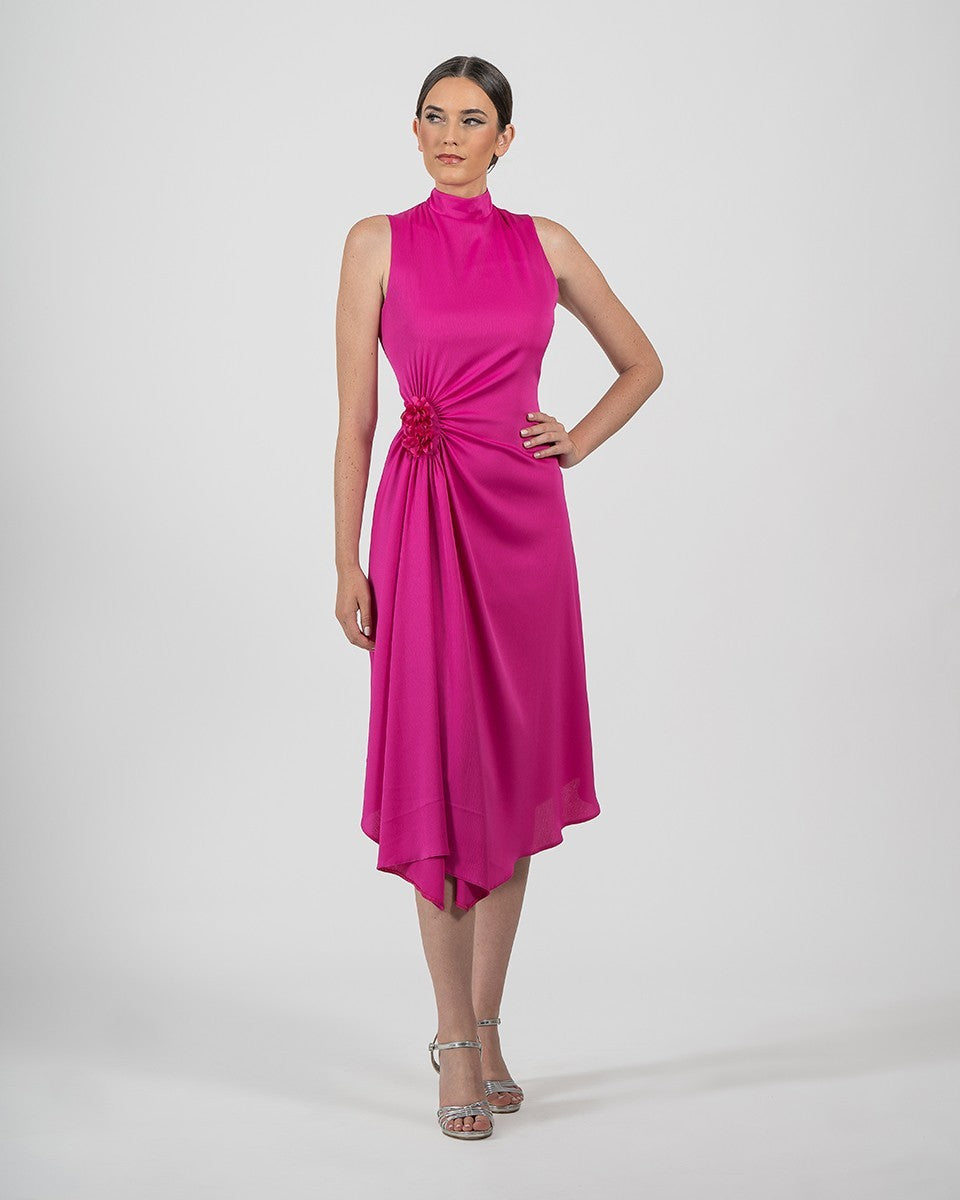 VESTIDO ESTELLE FUCSIA