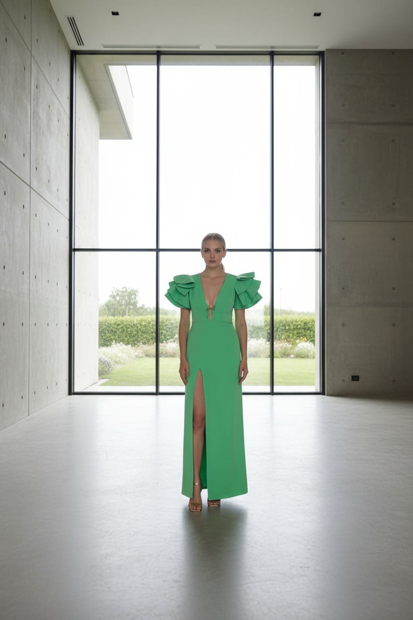 •VESTIDO AMANDA VERDE
