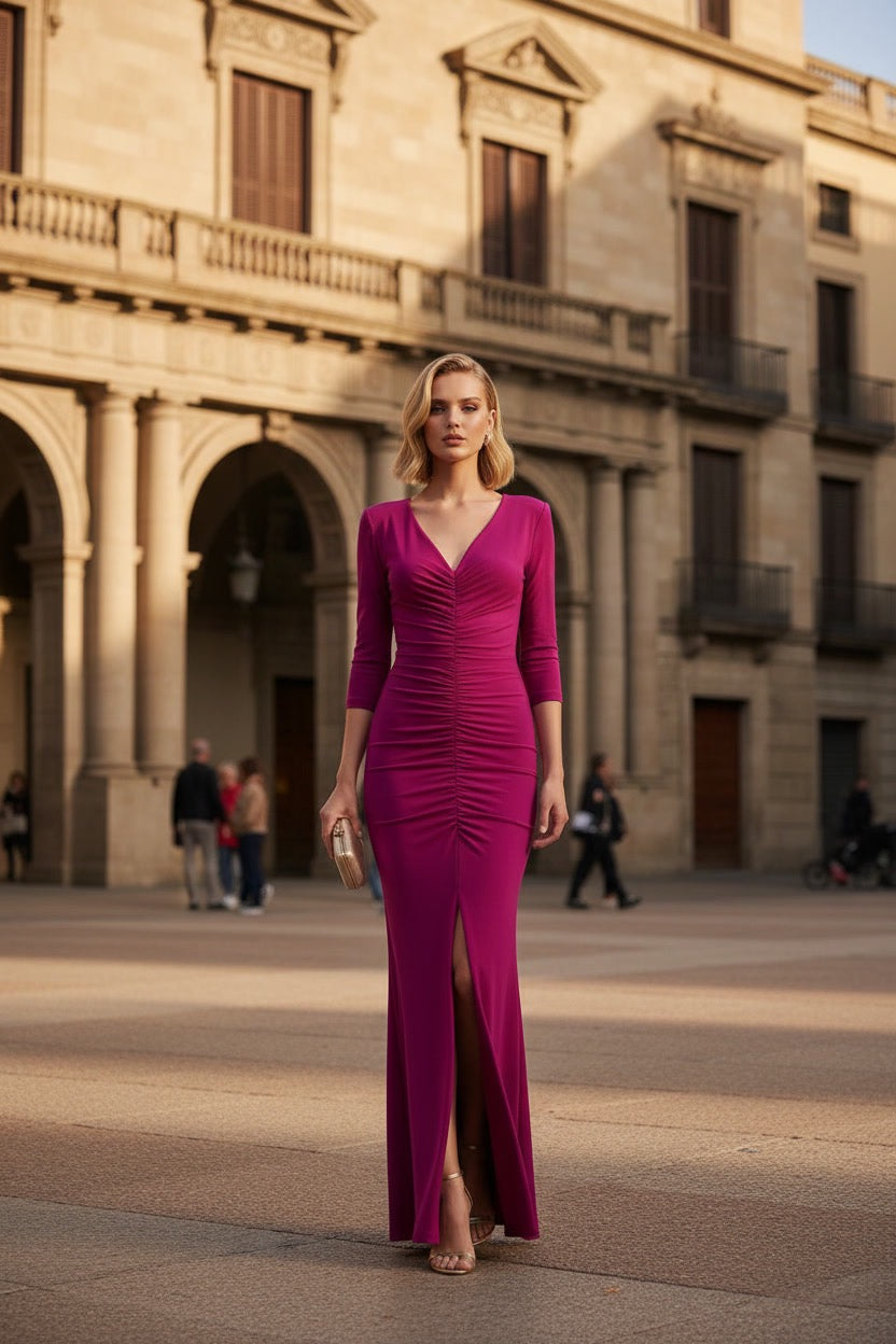 VESTIDO THERES BUGANVILLA