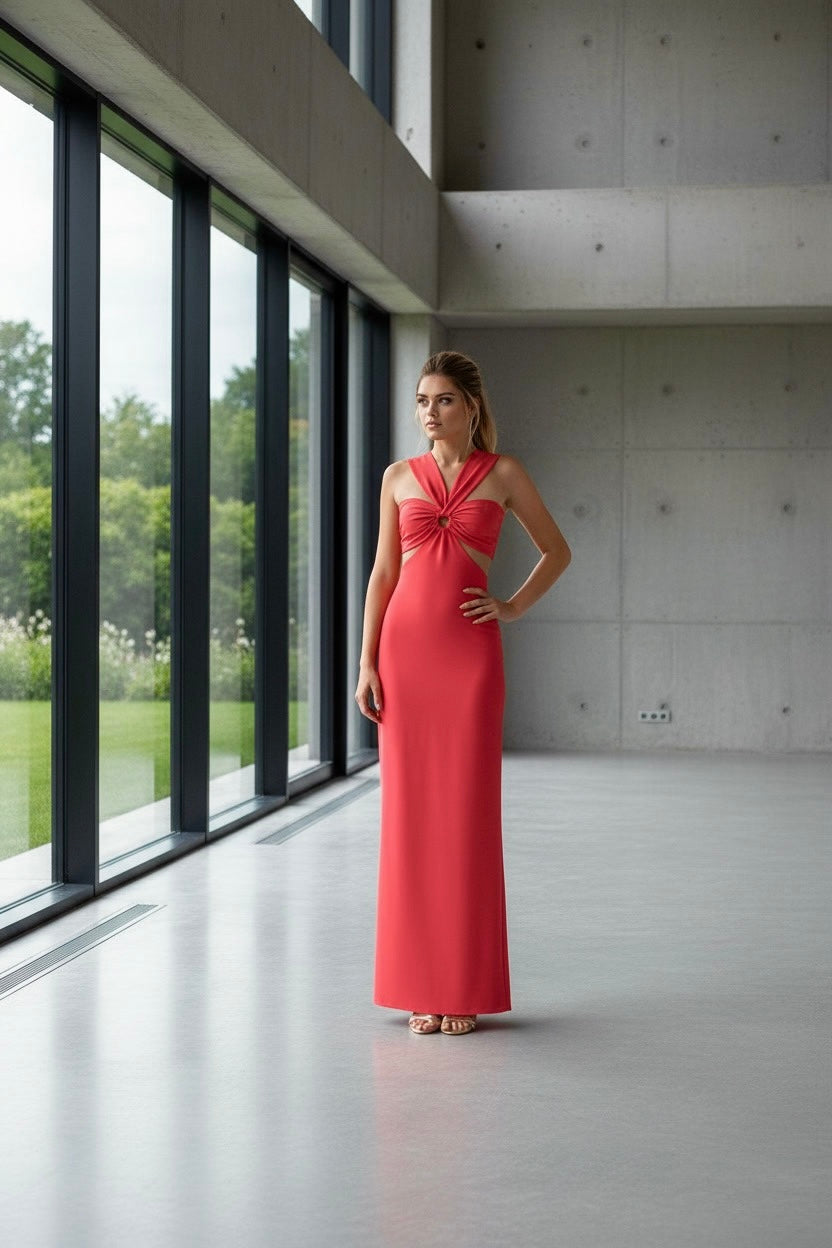 •VESTIDO  MICHELLE  CORAL