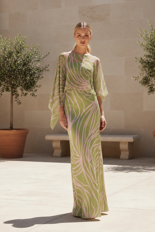 VESTIDO LUISA PISTACHO