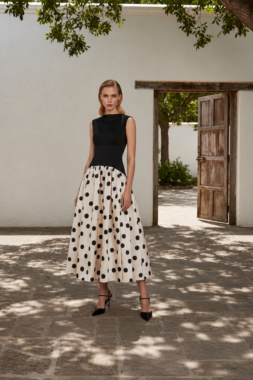 VESTIDO JANET  LUNARES