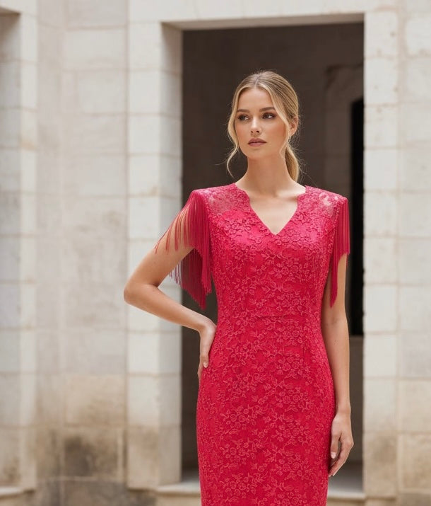 VESTIDO TELMA CORAL