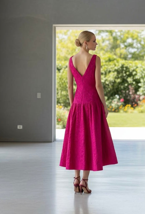 •VESTIDO  INDIA FUCSIA