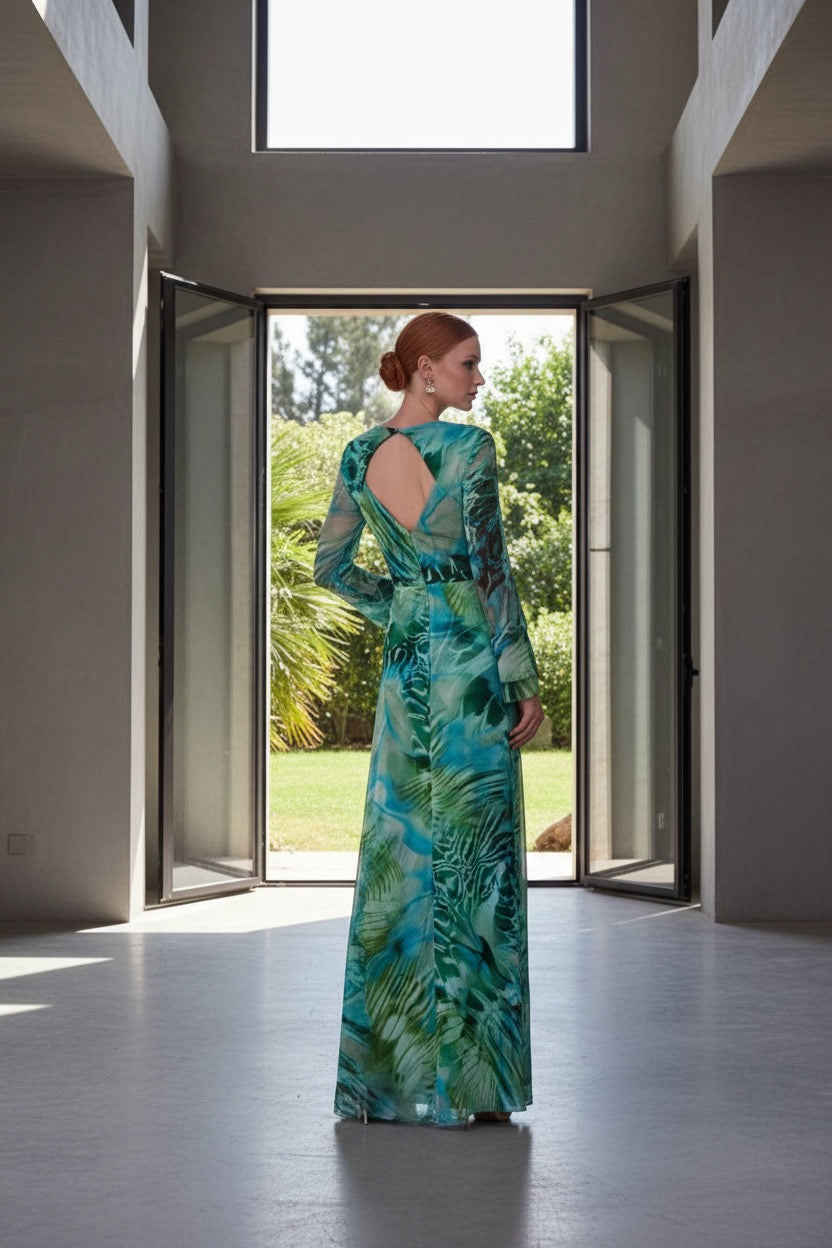 .VESTIDO BLANCA ESTAMPADO