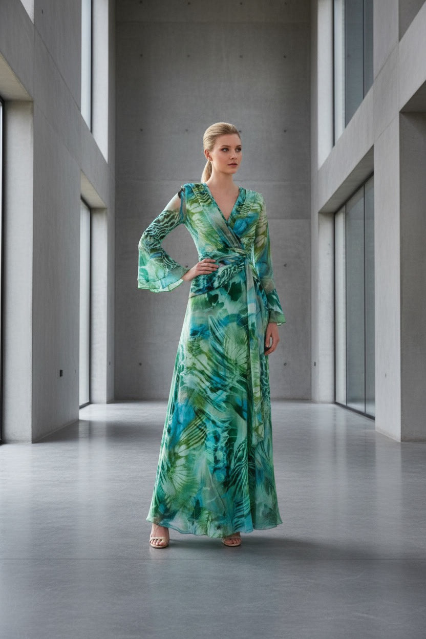 .VESTIDO BLANCA ESTAMPADO