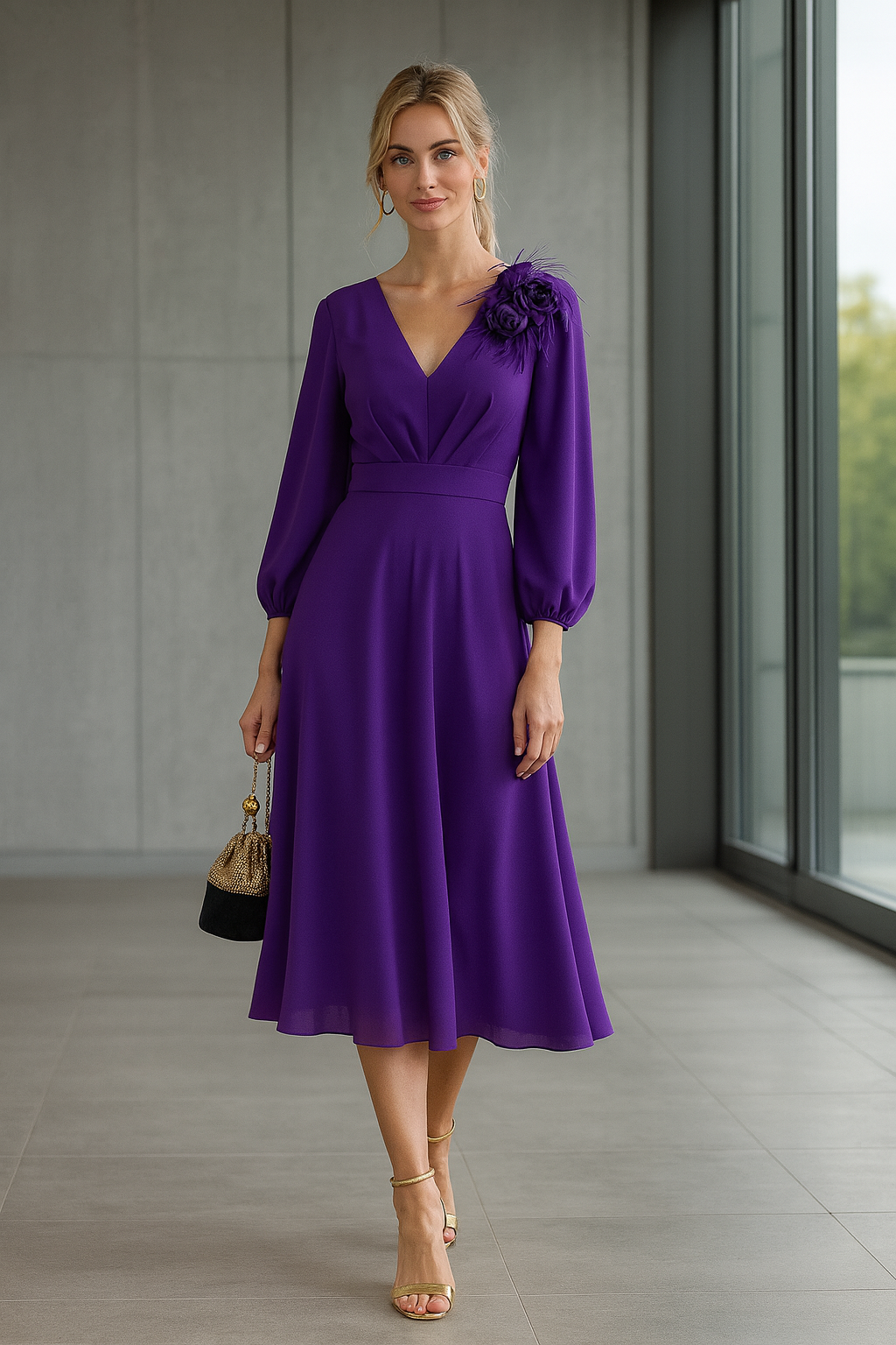 VESTIDO ROYAL VIOLET