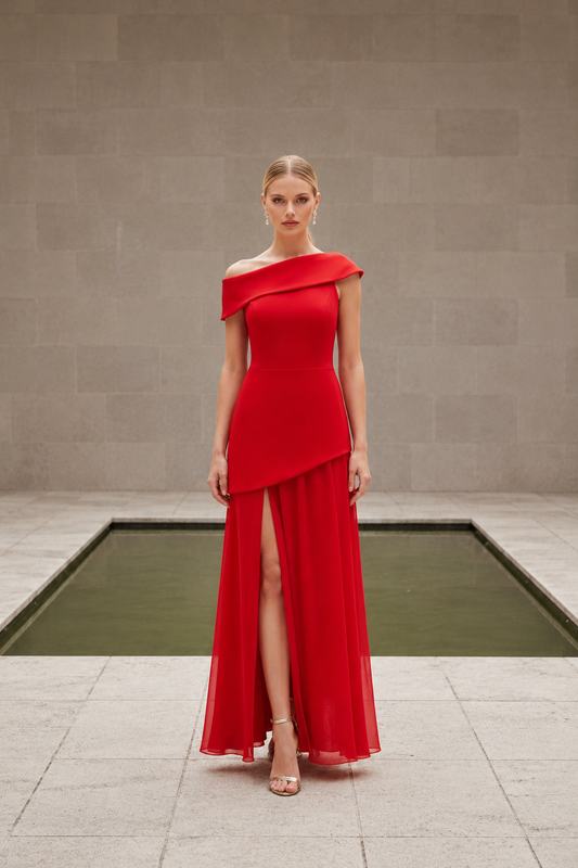 VESTIDO OLIVIA ROJO