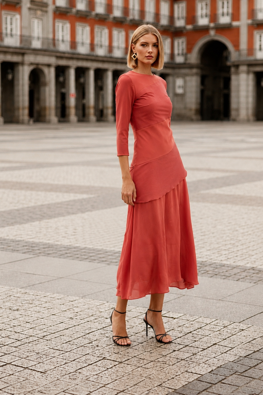 .VESTIDO ICARO CORAL
