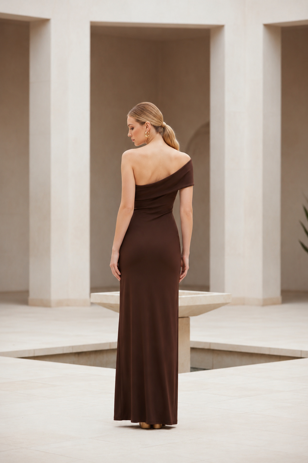 VESTIDO INES CHOCOLATE