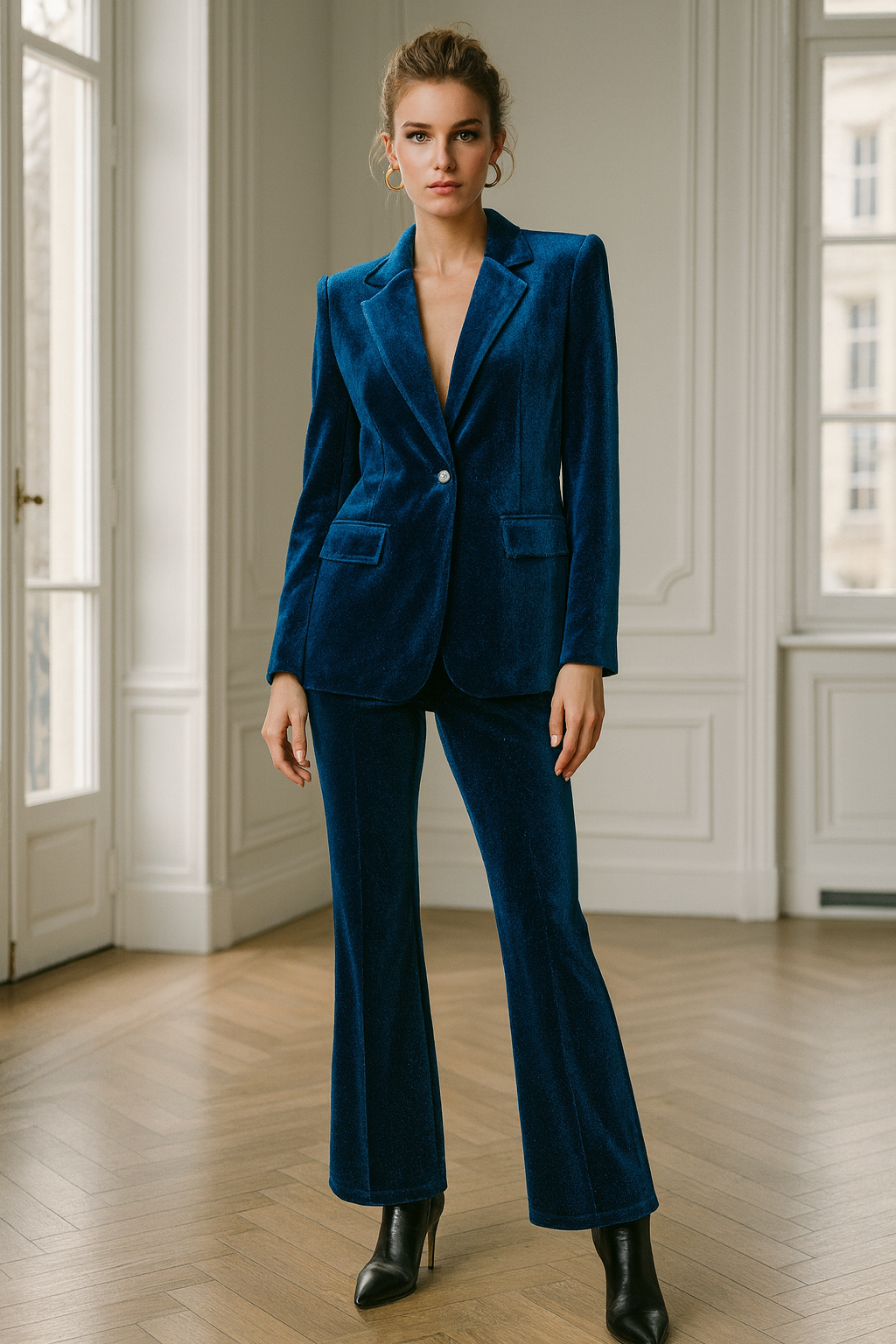 SET TERCIOPELO PETROL