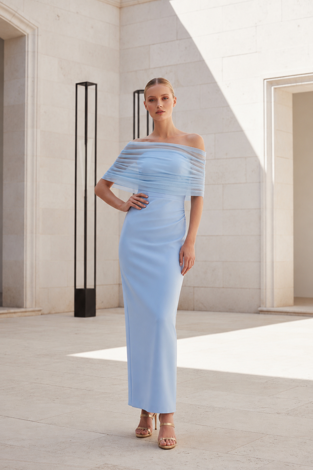 VESTIDO LIDIA CELESTE