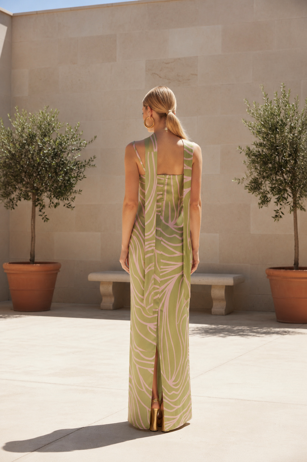 VESTIDO LUISA PISTACHO