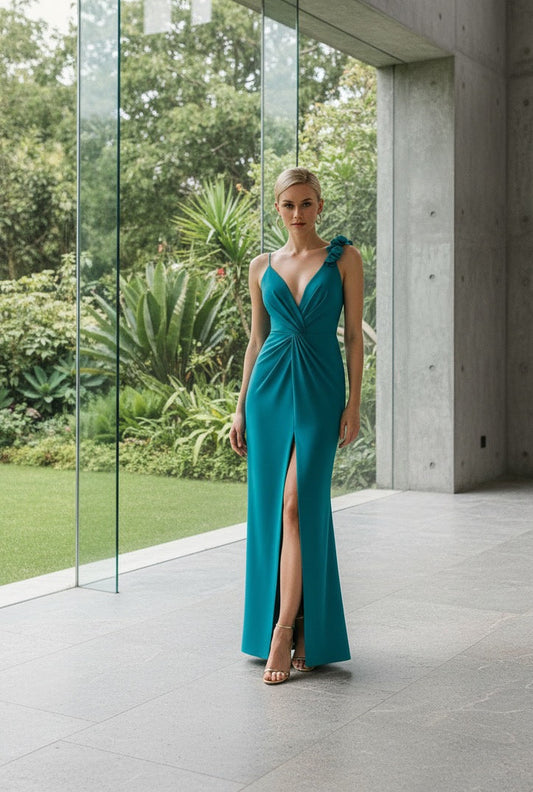 •VESTIDO ALICIA TURQUESA