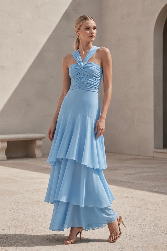 VESTIDO GOLDEN CELESTE