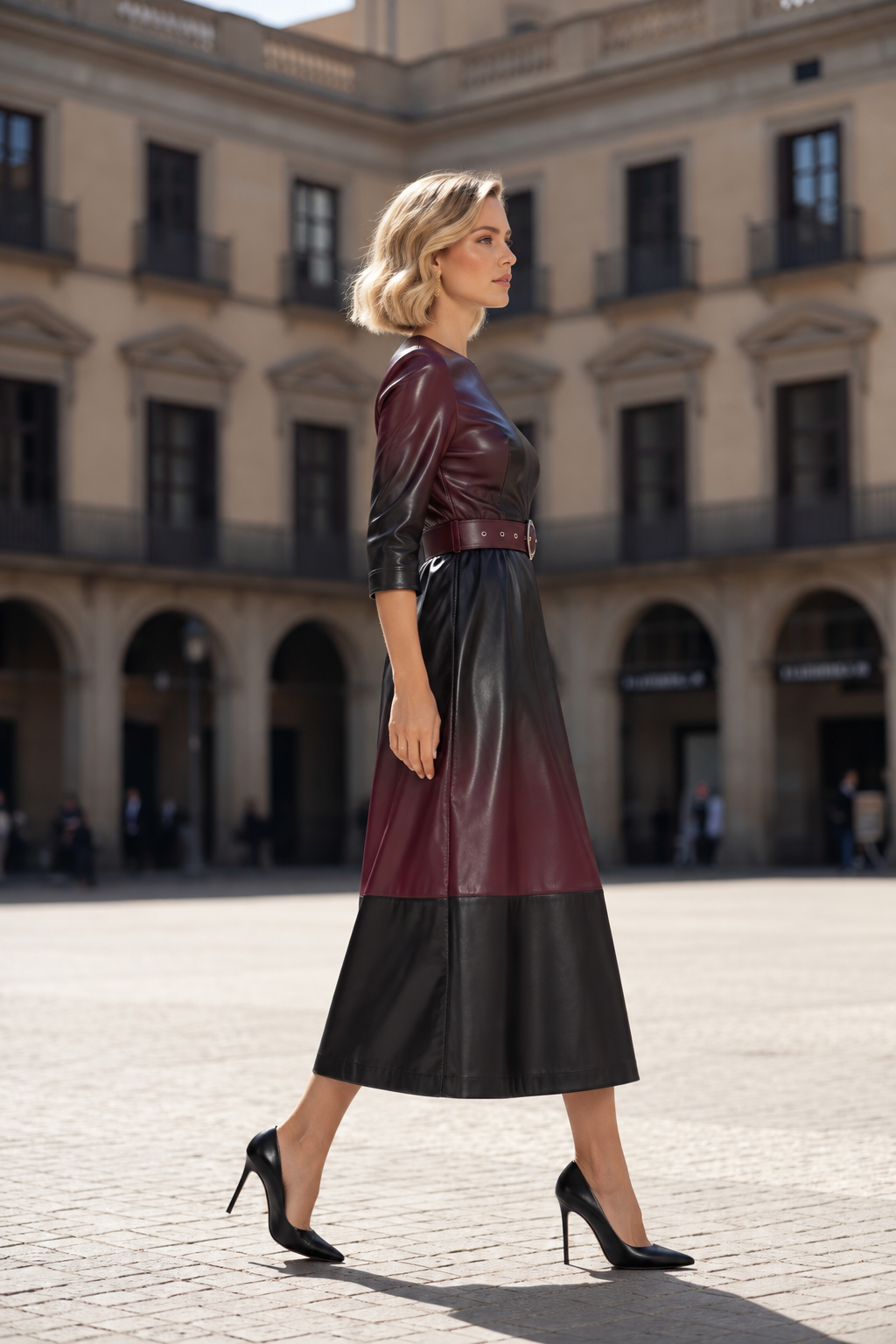 VESTIDO LIZ BURDEOS